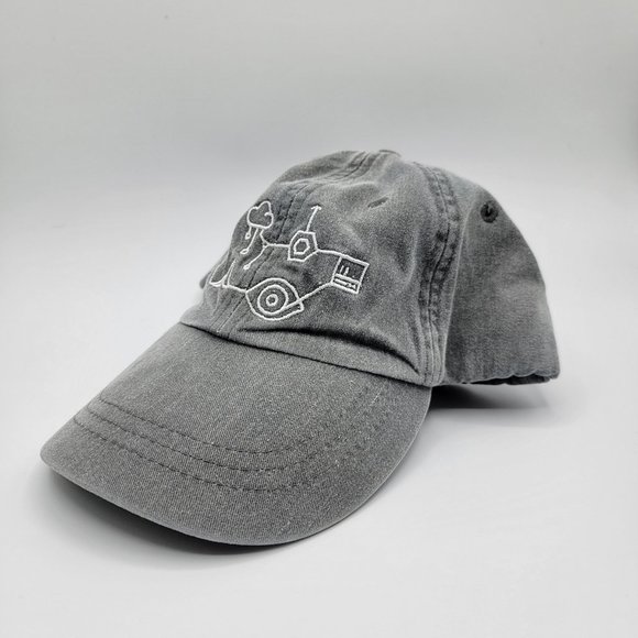 Adams Accessories | Vintage Two Sigma Ebroidered Adams Upscale Fashion Headwear Adjustable Hat | Color: Gray/White | Size: Os | Forgottenthreds's